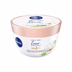 NIVEA Soufflé Corpo Cocco & Olio di Monoi 200 ml, Crema (colore), Donna, Idratante, Nutriente, Levigante, Setificante, Pelle ...