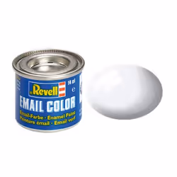 Revell White,gloss RAL 9010 14 ml-tin, Bianco, 1 pz