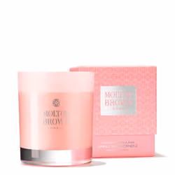Molton Brown Delicious Rhubarb & Rose Candela a uno stoppino 180g, Cilindro, Rosa, Rabarbaro, Rosa, 1 pz