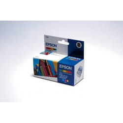 Epson Beach Huts Ink Cartridge 3 Colour f Stylus C42UX+Plus cartuccia d'inchiostro Originale Ciano, Giallo