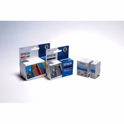 Epson Beach Huts Ink Cartridge 3 Colour f Stylus C42UX+Plus cartuccia d'inchiostro Originale Ciano, Giallo
