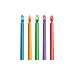 Unique Party 34099 candela e fontana luminosa per torta Multicolore 10 pz