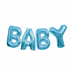 Unique Party 53686, Pallone giocattolo, Lamina, Blu, Lettera, 355 mm, 4 pz