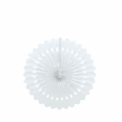 Unique Party 64267, Ventilatore decorativo, Bianco, Carta, 1 pz, 40 cm