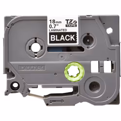Brother TZE-345 nastro per etichettatrice Bianco su nero