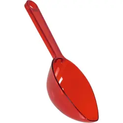 Paletta sassola di plastica Rossa per caramelle e confetti