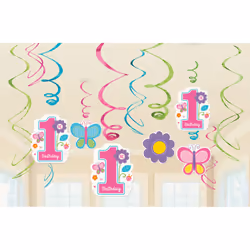 Amscan 670367, Multicolore, Compleanno, Femmina, 12 pz