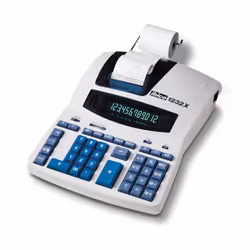 Rexel Ibico 1232X Calcolatrice Scrivente Professionale Bianco/Blu, 290 mm, 375 mm, 375 mm