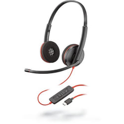 POLY Blackwire 3220 Auricolare Cablato A Padiglione Musica e Chiamate USB tipo-C Nero