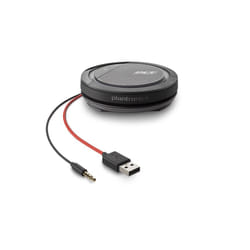 POLY Calisto 5200 vivavoce Universale USB/3,5mm Nero, Rosso