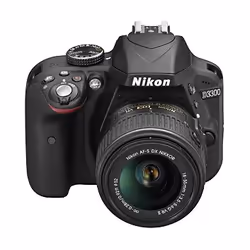 Nikon D3300 + AF-S DX NIKKOR 18-55mm Kit fotocamere SLR 24,2 MP CMOS 6000 x 4000 Pixel Nero - Vista aggiuntiva 5