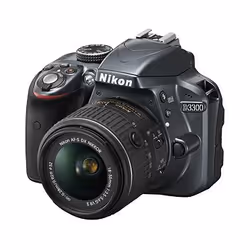 Nikon D3300 + AF-S DX NIKKOR 18-55mm Kit fotocamere SLR 24,2 MP CMOS 6000 x 4000 Pixel Antracite