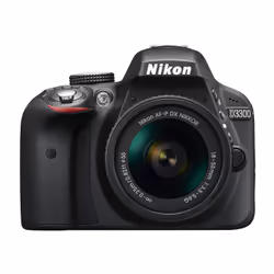 Nikon D3300 + AF-P 18-55mm VR, 24,2 MP, 6000 x 4000 Pixel, CMOS, Full HD, 410 g, Nero
