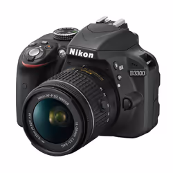 Nikon D3300 + AF-P 18-55mm VR Kit fotocamere SLR 24,2 MP CMOS 6000 x 4000 Pixel Nero