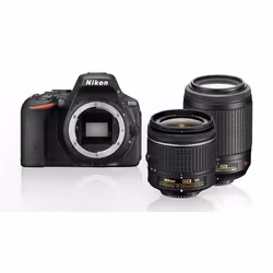 Nikon D5600 + AF-P DX 18-55mm + AF-P DX 70-300mm Kit fotocamere SLR 24,2 MP CMOS 6000 x 4000 Pixel Nero - Vista aggiuntiva 2