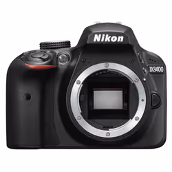 Nikon D3400 Corpo della fotocamera SLR 24,2 MP CMOS 6000 x 4000 Pixel Nero - Vista aggiuntiva 3
