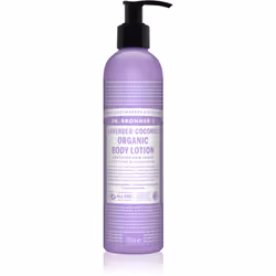 Il latte corpo Dr. Bronner’s Lavender & Coconut garantisce l’idratazione della pelle e le dona una morbidezza vellutata.