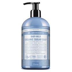 Dr. Bronner's Sapone di Zucchero Bio Senza Profumo 355 ml liquido