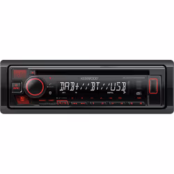 Kenwood KDC-BT450DAB, Nero, 1 DIN, 50 W, 4.0 canali, 50 W, CD-R, CD-RW