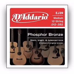 D'Addario EJ39, Chitarra, Acustico, 12 pz