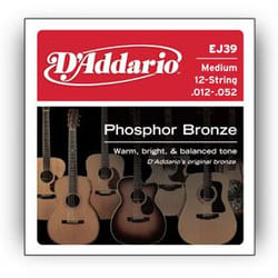 D'Addario EJ39 corda per strumenti musicali Acustico 12 pz Chitarra