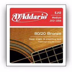 D'Addario EJ12, Chitarra, Acciaio, Acustico, 6 pz