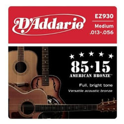 D'Addario EZ930 corda per strumenti musicali Acustico 6 pz Acciaio Chitarra