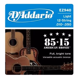 D'Addario EZ940, Chitarra, Acciaio, Acustico, 6 pz