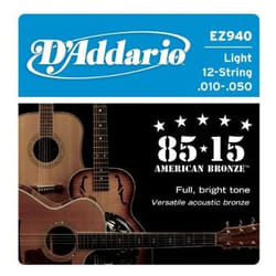 D'Addario EZ940 corda per strumenti musicali Acustico 6 pz Acciaio Chitarra