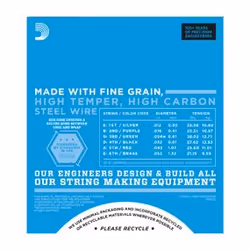 D'Addario EJ21 corda per strumenti musicali Elettrico 6 pz Acciaio Chitarra