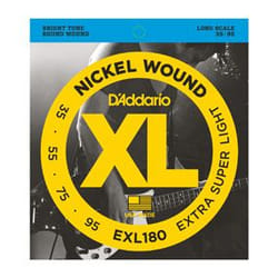D'Addario EXL180 corda per strumenti musicali Basso 4 pz Acciaio Chitarra