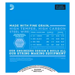 D'Addario EXL160S corda per strumenti musicali Basso 4 pz Acciaio Chitarra