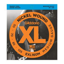 D'Addario EXL160M corda per strumenti musicali Basso 4 pz Seta Chitarra