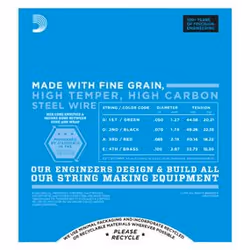 D'Addario EXL160M corda per strumenti musicali Basso 4 pz Seta Chitarra