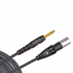 Planet Waves PW-MS-25, 6.35mm, Maschio, XLR (3-pin), Femmina, 7,6 m, Nero