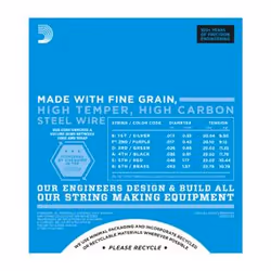 D'Addario EXL158 corda per strumenti musicali Elettrico 6 pz Acciaio Chitarra