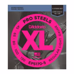 D'Addario EPS170-5, Chitarra, Acciaio, Basso, 5 pz