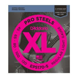 D'Addario EPS170-5 corda per strumenti musicali Basso 5 pz Acciaio Chitarra