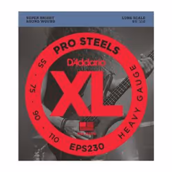D'Addario EPS230, Chitarra, Acciaio, Basso, 4 pz