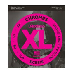 D'Addario ECB81S corda per strumenti musicali Basso 4 pz Cromo Chitarra