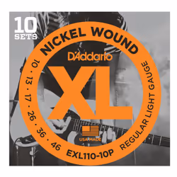 D'Addario EXL110-10P, Chitarra, Acciaio, Elettrico, 60 pz