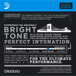 D'Addario EXL110-10P corda per strumenti musicali Elettrico 60 pz Acciaio Chitarra