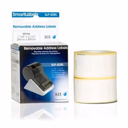 Seiko Instruments SLP-R2RL, Bianco, Etichetta per stampante autoadesiva, Rimovibile, 8,9 cm, 2,8 cm, 260 pz