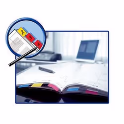Post-It 680-23 intercalare Indice a linguetta vuota Poliestere Blu - Vista aggiuntiva 4