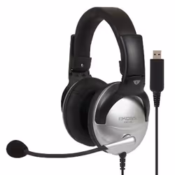 Koss SB45 USB, Cablato, Ufficio, 18 - 20000 Hz, Auricolare, Nero, Argento