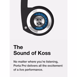 Koss Porta Pro Cuffie Cablato A Padiglione Musica e Chiamate Nero - Vista aggiuntiva 4