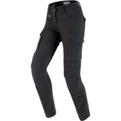 Spidi Pathfinder Cargo Pantaloni tessili da moto da donna, nero-grigio, dimensione 30 per donne