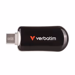 Verbatim 30224, 64 GB, USB tipo-C, 3.2 Gen 1 (3.1 Gen 1), 100 MB/s, Senza coperchio, Nero