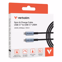 Verbatim 31847 cavo USB USB4 Gen 2x2 1,2 m USB C Nero - Vista aggiuntiva 6
