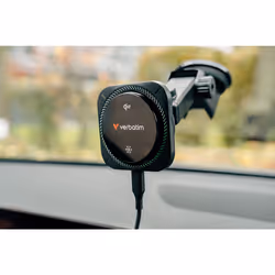 Verbatim Charge 'n' Drive Qi2 RGB Smartphone Nero USB Carica wireless Ricarica rapida Auto - Vista aggiuntiva 5